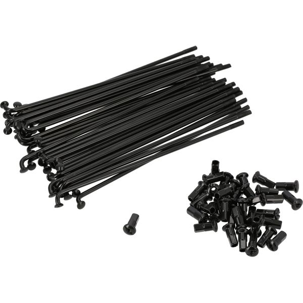 Set: Raggi Per Capezzoli - 143,5 Mm M3,5 In Nero (Per 16 Pollici) - Per Simson S50, S51, S70, KR51 Schwalbe, SR4 Bird Series-image