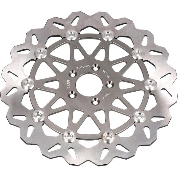 Disco Freno Di Sintonia Zt 260Mm, Cuscinetti Flottanti, Grigio Titanio - Per Simson S50, S51, S53, S70, S83-image