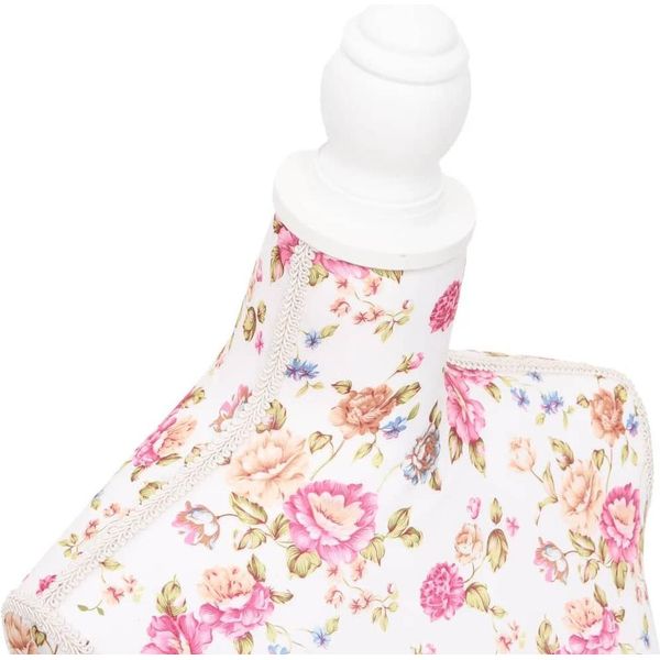 Vidaxl Donna Busto Da Sarta Manichino Busto Manichino Manichino Cotone Rosa Bianco-image