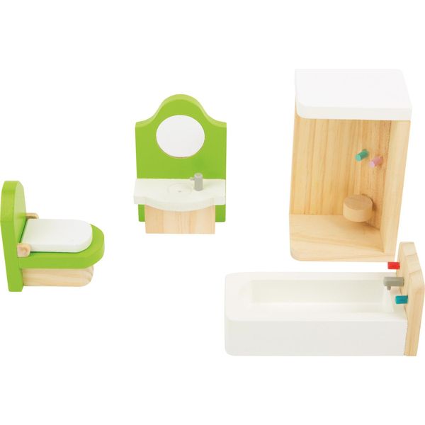 Small Foot 10872 Mobili Da Bagno Per Casa Delle Bambole, 4 Pezzi (1 Set)-image