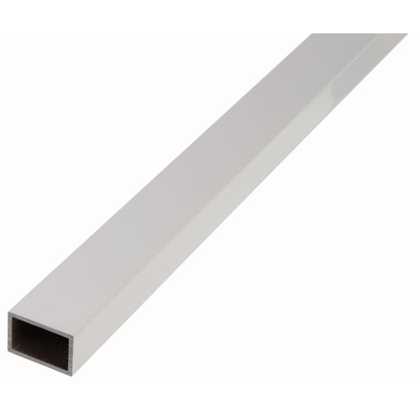 Alberts 471712 Tubo Rettangolare, Alluminio, Anodizzato Argento, 2000 X 50 X 20 Mm-image
