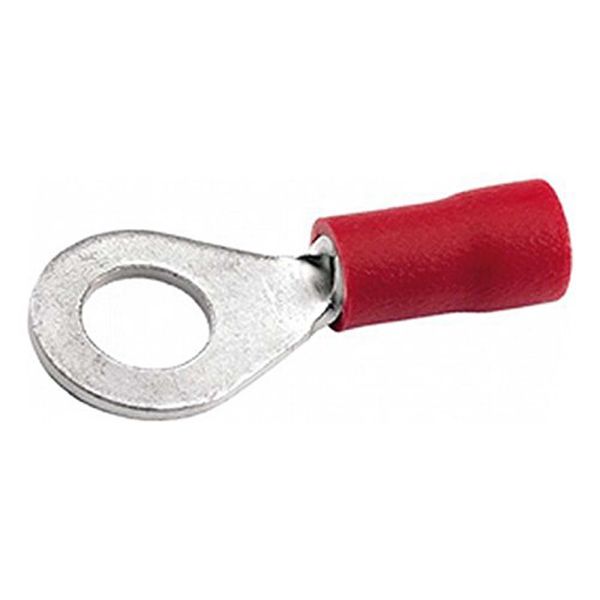 Connettore Ad Anello Connettore A Crimpare Isolato Sezione: 0,5 - 1,0 Mm², Foro Per Occhiello: 5,3 Mm / M5, Rosso (Hella) Venduto Solo In Confezioni Da 100, Prezzo Per 100 Unità-image