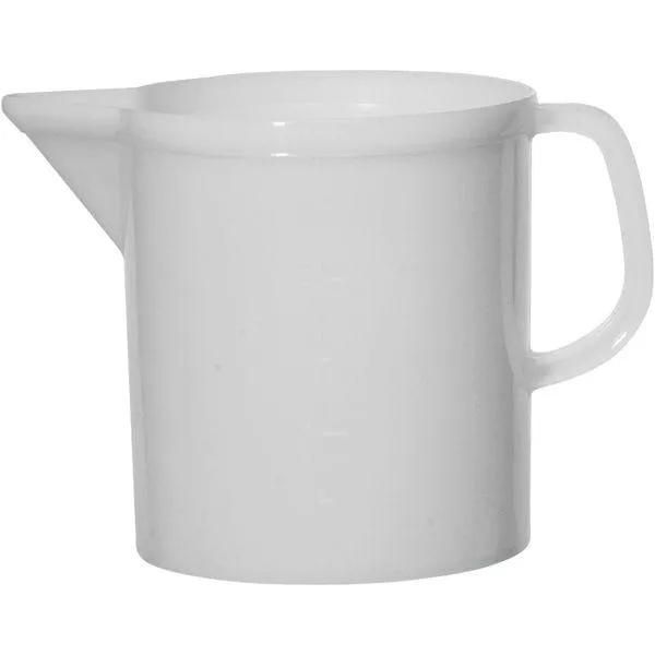 Messbecher Kunststoff, Weiß, 1/4 Liter Skala, Inhalt: 3,00 Liter-image