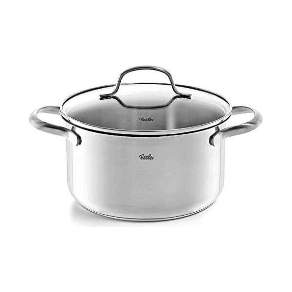 Fissler San Francisco / Casseruola In Acciaio Inox (1,9 L - Ø 16 Cm) Con Coperchio In Vetro, Bordo Versatore, Scala Graduata - Induzione-image