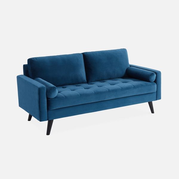 Sweeek - Divano A 3 Posti - Blu Navy-image