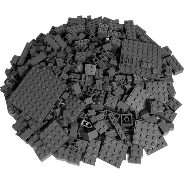 Lego® Mattoncini Speciali Misto Grigio Scuro Nuovo! Quantità 1000X - Ogni Miscela Assemblata Singolarmente-image