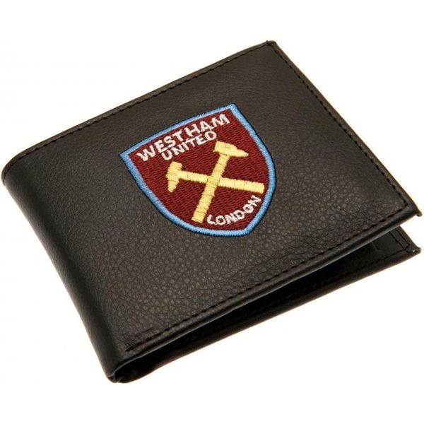 West Ham United Fc - Portafoglio Ricamato TA599 (Taglia Unica) (Nero)-image