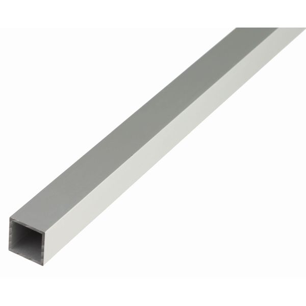 Alberts 474546 Tubo Quadrato, Alluminio, Anodizzato Argento, 2000 X 25 X 25 Mm-image
