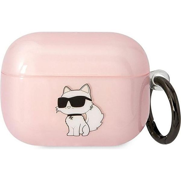 Karl Lagerfeld Klaphnchtcp Airpods Procover RóżOwy/Pink Ikonik Choupette-image