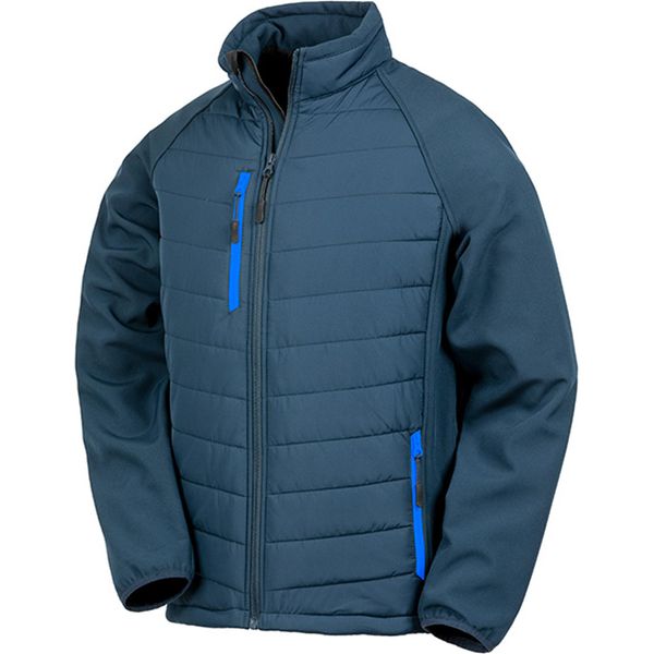 Result Giacca Softshell Da Uomo Compass Foderata PC3326 (3XL) (Blu Navy/Royal)-image