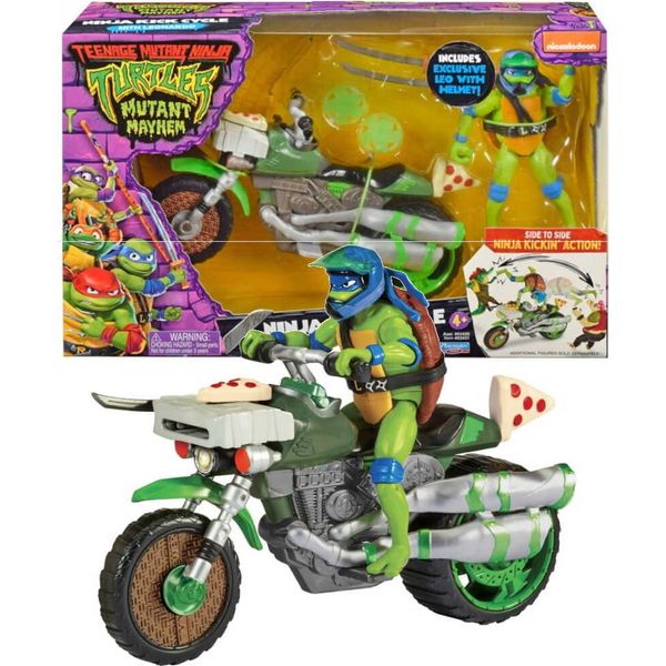 Boti Teenage Mutant Ninja Turtles Ninja Kick Cycle Motor Con Leonardo-image