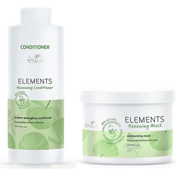 Wella Elements Renewing Conditioner 1000Ml + Wella Elements Renewing Mask 500Ml-image