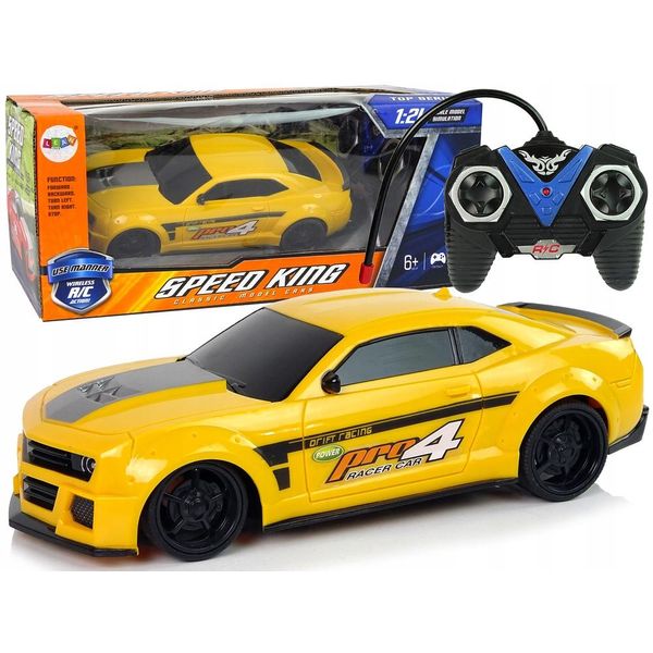 Auto Sportiva Telecomandata 1:24 Giallo Corsa-image