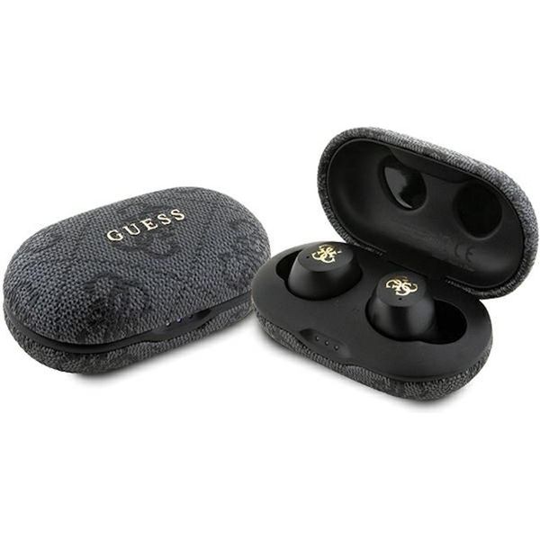 Cuffie Bluetooth Guess Gutwsp4Egktws + Docking Station Enc Nero/Nero 4G Metal-image