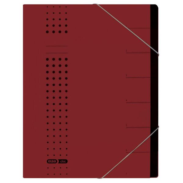 Elba Ordnungsmappe Chic - Bordeaux - Karton - A4 (42495BX Neu: 400002021)-image