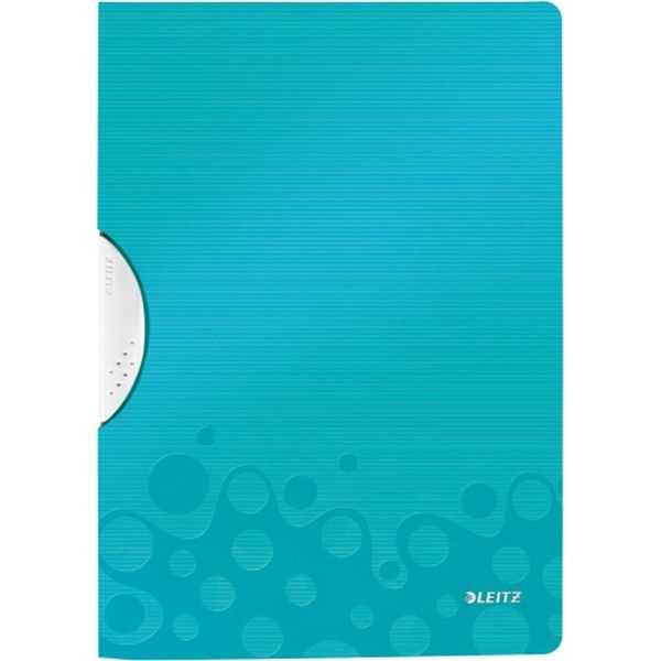 Leitz Raccoglitore A Clip Wow Colourclip, Din A4, Pp, Blu Ghiaccio-image