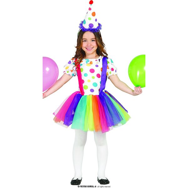 Guirca Costume Da Clown Bambina 10-12 Anni 10-12 Anni-image