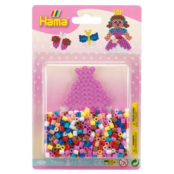 Hama 4181 Hama Perline Iron-On Midi "Princess/Butterfly"", In Blister"-image