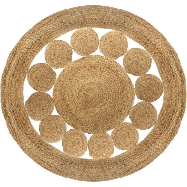 Tappeto In Juta Traforata D 120 Cm - Atmosphera CréAteur D'intéRieur-image