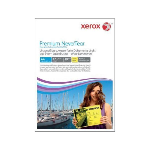 Xerox® 003R98128 Premium Nevertear Sintetico Opaco A4 123µM Giallo Neon-image