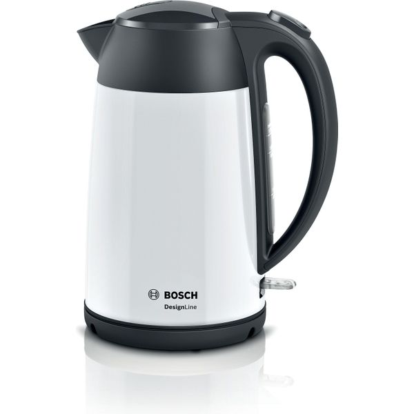 Bosch Designline TWK3P421, Bollitore Elettrico, Bianco/Nero, 1,7 Litri-image