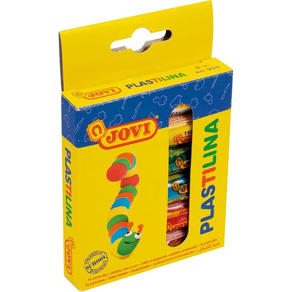 Jovi 90/6 Knete Plastilina Farbsortiert 6 Farben Je 15,0 G-image