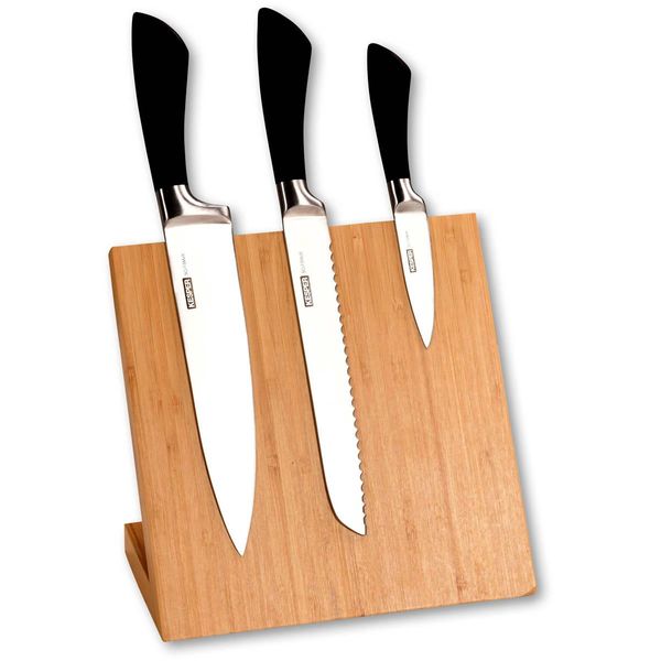 Kesper Ceppo Magnetico Per Coltelli, 20 X 23 X 13 Cm, Bambù Kesper 58028-image