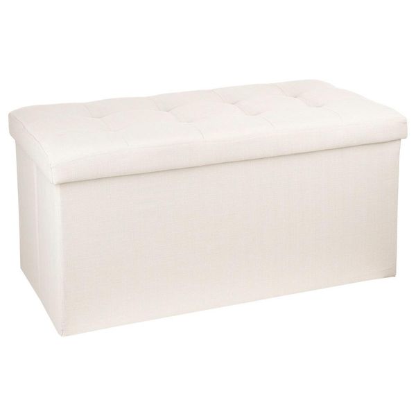 Klappbarer Doppelhocker "Lysandre"" Beige - Atmosphera Interior Designer"-image