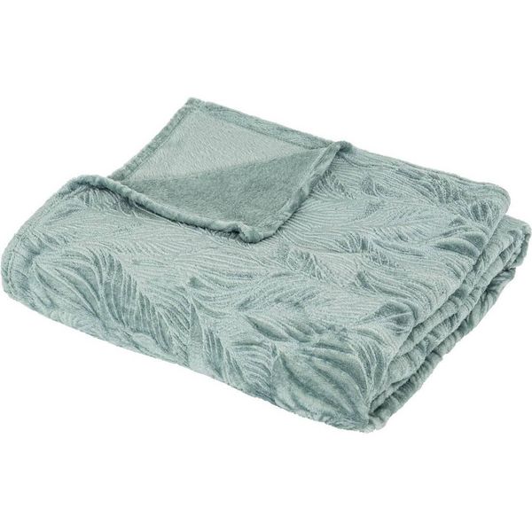 Atmosphera Interior Designer - Flanellplaid Roy Blau 180X230Cm-image