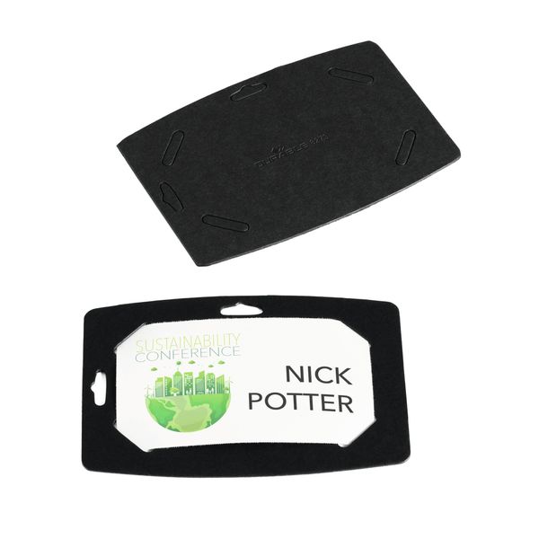 Durable Portanome 54X90 Mm In Carta Riciclata, 20 Pezzi, Nero, 827301-image