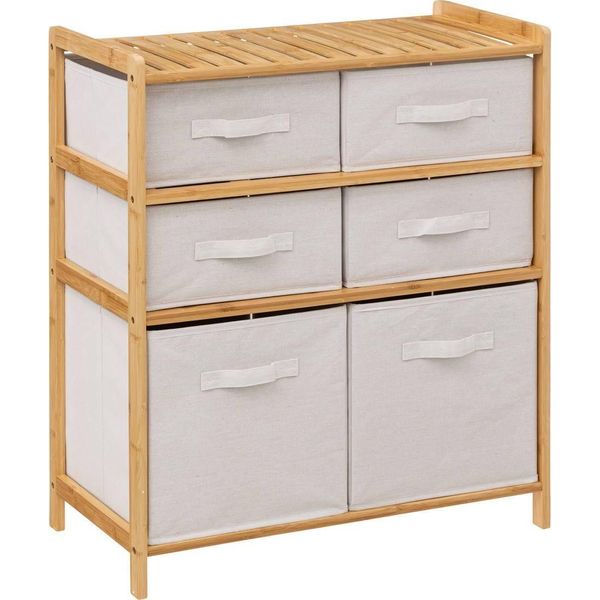 5 Five Simply Smart - RegalmöBel Mit 6 KöRben "Tidy Box"" Bambus"-image