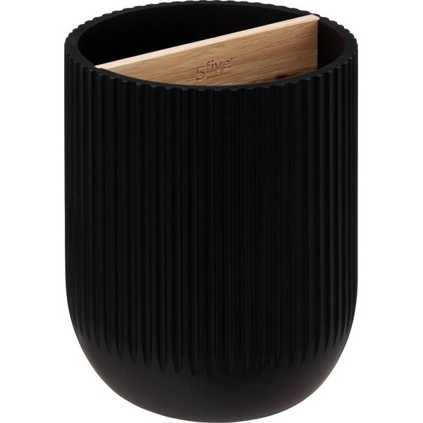 5 Five Simply Smart - Utensilientopf 2 FäCher "Blackwood"" Schwarz"-image