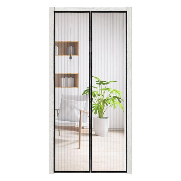 Zanzariera Magnetica Porta 100 X 220 Cm Zanzariera Porta Balcone Tenda Zanzariera Tenda Magnetica Senza Foratura-image