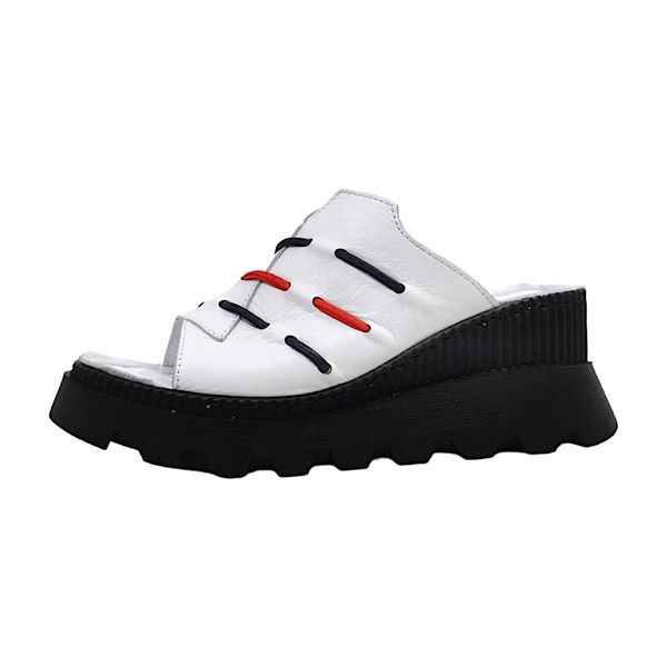 Gemini Scarpe Da Donna Mules Bianco Tempo Libero, Numero Di Scarpe: 38 Eu-image