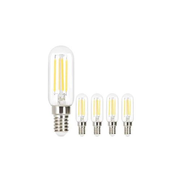 Zmh 4 Pezzi Lampadina E14 Lampada Vintage T25 Lampadina Edison 2700K 4W Lampadina Bianco Caldo Filamento Retrò Lampadina Vetro Antico Per Casa Hotel-image