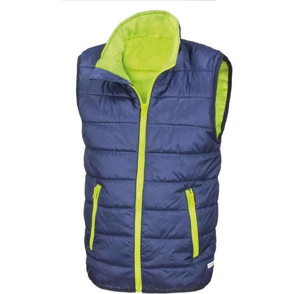 Result Core - Gilet Imbottito Per Bambini PC6899 (98) (Navy/Lime)-image