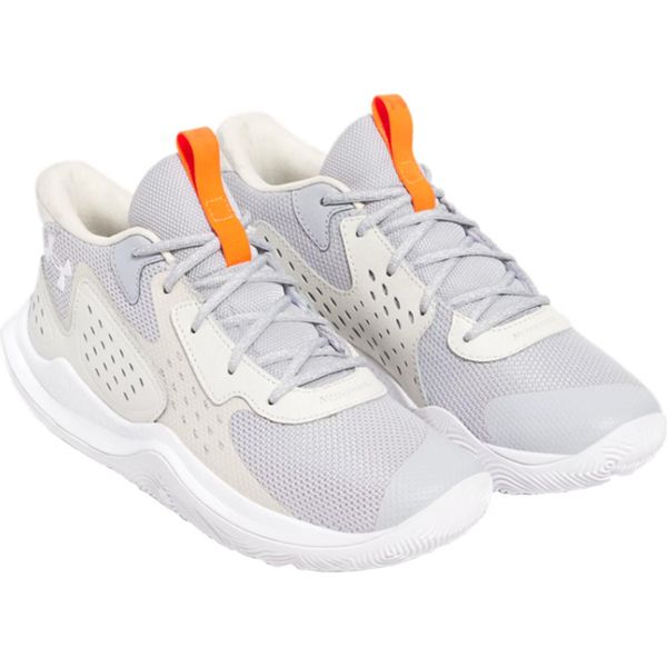 Under Armour Ua Jet 23 Scarpe Da Basket Unisex 3026634 011 Grigio/Rosso, Misura Della Scarpa: 47.5 Eu-image