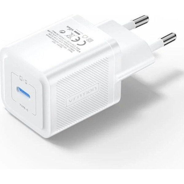 Caricabatterie Da Parete Gan 20W USB-C Bianco-image