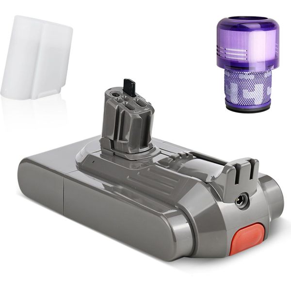 25,2V Batteria 6000Mah V11 V15 Per Aspirapolvere Dyson V11 SV15 SV16 Absolute Extra V11 Animal Extra V11 Complete Extra V11 Fluffy Extra-image