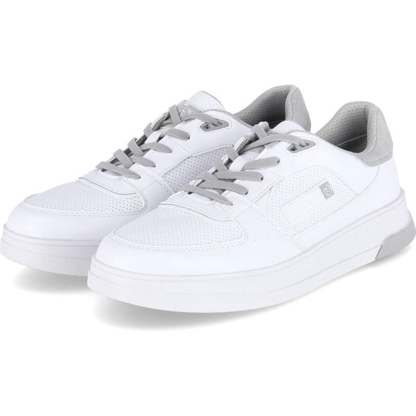 Bugatti Scarpe Basse Sportive Da Uomo/ Scarpe Stringate In Pelle Finta Biancataglia:43-image