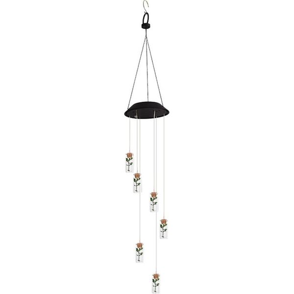 Lampada A Campana Del Vento, Luce Solare Della Campana Del Vento, Decorazione Della Lampada Della Campana Del Vento, Luci Della Campana Del Vento Del Led, Lampada Variopinta Della Campana Del Vento-image