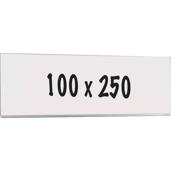 Lavagna Deluxe Lambert - Acciaio Smaltato - Lavagna Monofacciale - Agenda Settimanale - Agenda Mensile - Agenda Annuale - Magnetica - Bianco - 100X250Cm-image