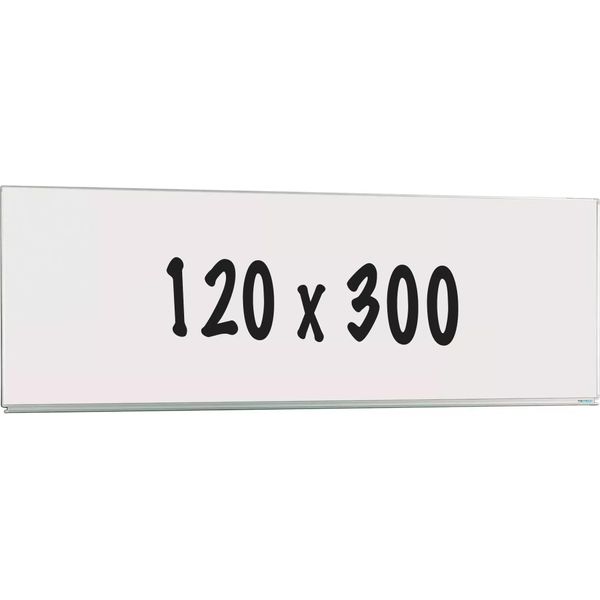 Whiteboard Deluxe Bailey - Acciaio Smaltato - Lavagna Monofacciale - Agenda Settimanale - Agenda Mensile - Agenda Annuale - Magnetico - Bianco - 120X300Cm-image