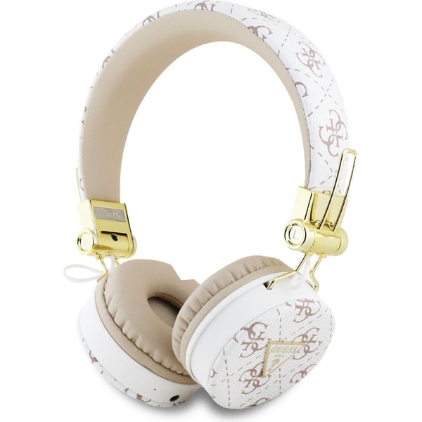 Guess Cuffie In-Ear Bluetooth Enc Gubh70E4Ptmh Bianco/Bianco 4G Triangolo Forma Rotonda-image