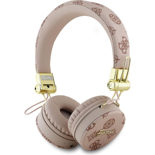 Guess Cuffie In-Ear Bluetooth Enc Gubh70Eposmw Marrone/Marrone Peony Script Forma Rotonda-image