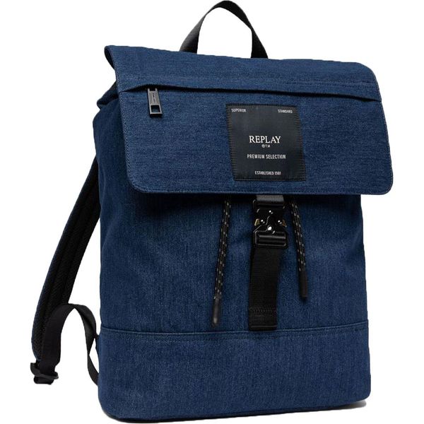 Replay Zaino Per Il Tempo Libero Zaino Backpack Blu Denim Blu Scuro-image