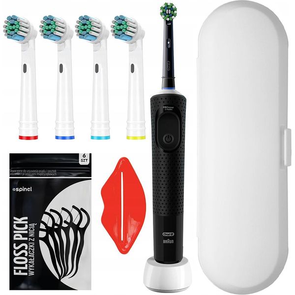 Oral-B Vitality Pro Protect X Clean Nero Con Custodia Da Viaggio Con 4 Testine-image