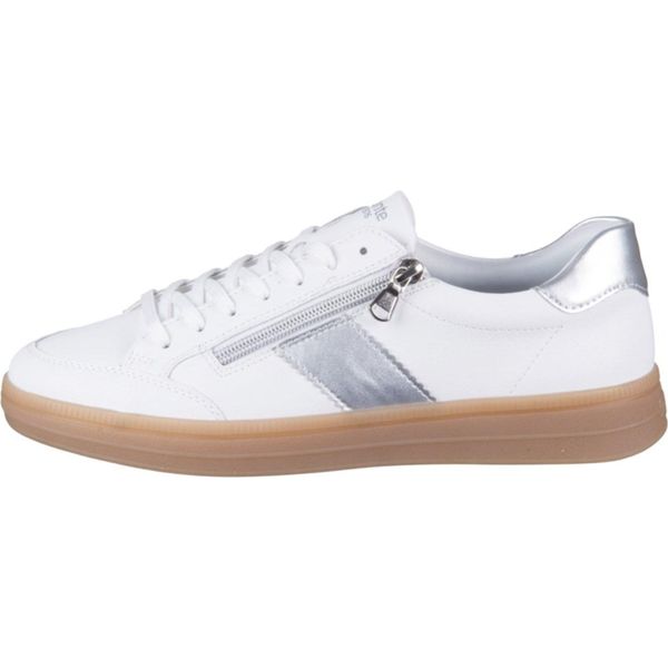Remonte Sneaker Bassa Donna Bianco Argento Pelle Liscia Taglia: 38-image