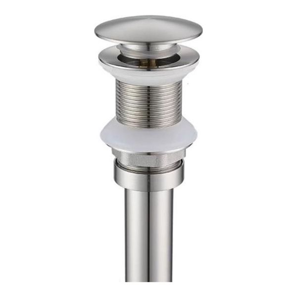 Inf Piletta Click-Clack In Nickel Spazzolato Nessun Foro Di Troppo Pieno-image