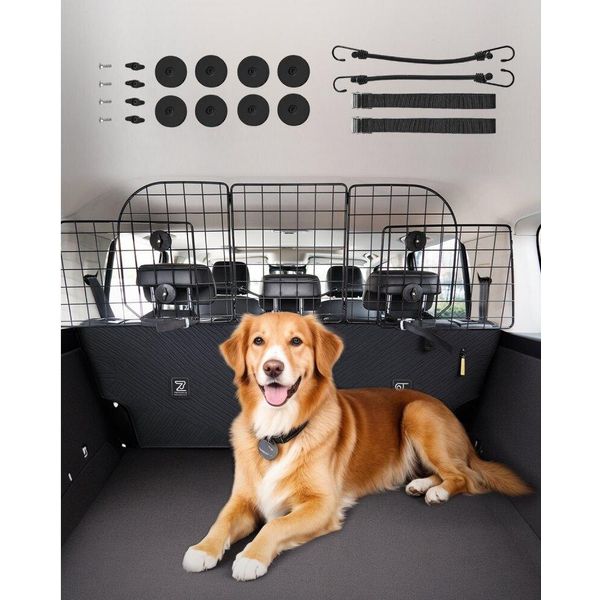 Barriera Per Cani Barriera Per Auto - Barriera Divisoria Per Animali Domestici 972X408 Mm Per Camion E Suv - Barriera Di Sicurezza Per Animali Domestici-image